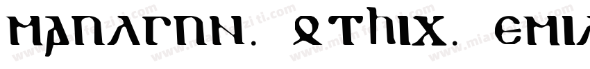 maulgun Gothic Semilig 亮体字体转换